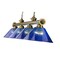 Z-Lite Cordon 4 Light Billiard, Rubbed Brass & Dark Blue 2306-4RB-ARDB - alternate 5